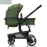 Poussette Bébé 4 En 1 Haute Qualité Multifonctionnel Siège De Voiture Poussette Landau Berceau Pliable Portable Voyage Bébé Poussette