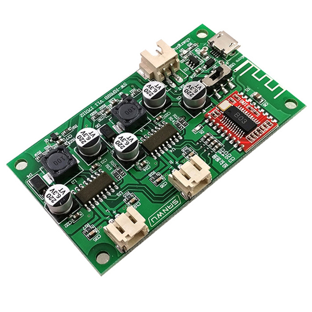 Module Electronic HF69B 2*6W Stereo BT Speaker Amplifier Board Power Connect Lithium Battery With Charging Management 3.7V