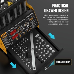 AUTOOL CT400 GDI EFI FSI: Postazione Professionale per Test e Lavaggio, Attrezzatura per Pulizia a Ultrasuoni, Pulitore per Iniettori di Carburante - Product Image 6