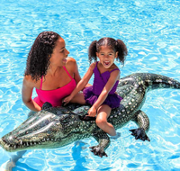 Happy jack petit jouet gonflable de flotteur de piscine de crocodile de requin de licorne