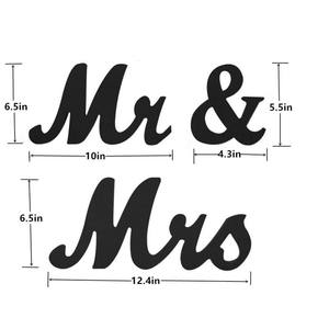 Letrero Decorativo de Madera con la Palabra MR&<span class=keywords><strong>MRS</strong></span> para el Día de San Valentín, Bodas y Fiestas - Product Image 4