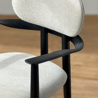 Chaise de salle à manger minimaliste italienne Degas, fauteuil en bois massif, personnalisable, mobilier de maison, restaurant, bureau, luxe léger