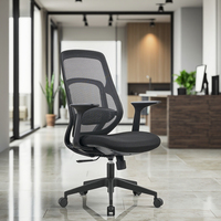 Chaise de bureau ergonomique confortable pour invités, pivotante, avec accoudoirs en microfibre, prix d'usine, moderne, de style exécutif