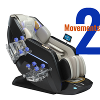 Fauteuil de massage électrique L36S Sl Track inclinable automatique 3D à double cœur, zéro gravité, corps entier, portable, pliable, luxe