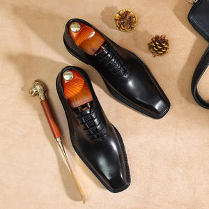 Zapatos de Hombre DSYX al por Mayor, de Cuero Genuino, Sin Cordones, Transpirables, Ligeros, Antideslizantes, con Diseño de Ladrillo Tallado, Estilo Vintage para Bodas - Product Image 2