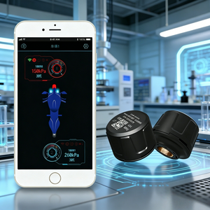 Système de surveillance de la pression des pneus (TPMS) universel sans fil Bluetooth pour moto et scooter, capteur externe, pour usine de motos et scooters - Product Image 1