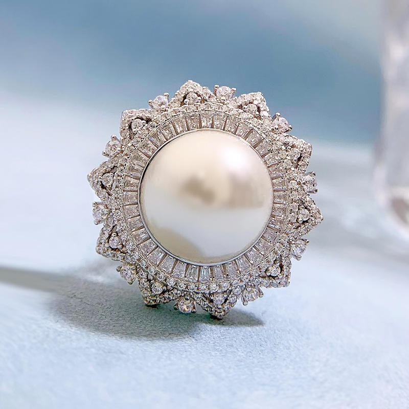HOT Sucha Moti Ring Design For Female Pearl Moti Ring Design