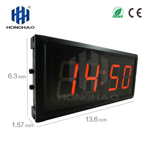 Hangzhou Honghao Elektronik 3 "4 Digit Gaya Modern Multicolor <span class=keywords><strong>Led</strong></span> Jam Alarm <span class=keywords><strong>Digital</strong></span> Di Amber Indoor Modul Gps - Product Image 4