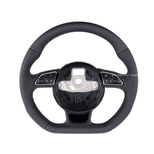 Volant <span class=keywords><strong>sport</strong></span> B8 en cuir de qualité supérieure compatible avec <span class=keywords><strong>Audi</strong></span> A4 A4L S4 A5 S5 B8 2009 2010 2011 2012 B6 B7 B8.5 B9 B9.5 - Product Image 2
