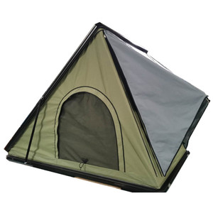 Equipo de acampada todoterreno para coche, carpa con techo triangular de aluminio, carcasa dura, barata, venta al por mayor - Product Image 3