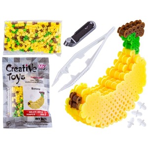 Set di Perline da Stirare a Forma di Frutta per Bambini, Kit Educativo per lo Sviluppo delle Abilità Motorie Fini, <span class=keywords><strong>Giocattolo</strong></span> 3D - Product Image 3