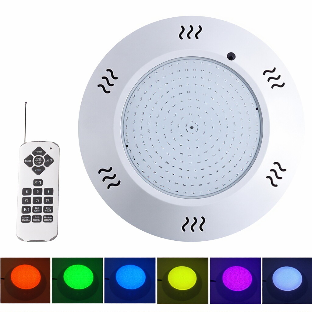 LED Swimming Pool Lamp Wall Mounted IP68 RGB Colorful Remote Control 18W 25W 35W