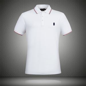 WEITONG <span class=keywords><strong>RL</strong></span> Col de chemise d'été uni pour broderie, en maille de coton perlé, lavable en machine, grande taille pour homme - Product Image 1