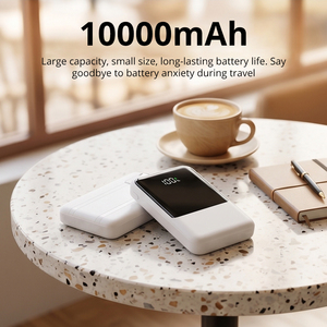 Banco de Energía Portátil de 10000mAh con Cables Tipo-C y <span class=keywords><strong>Apple</strong></span>, Pantalla LED, <span class=keywords><strong>Carga</strong></span> Rápida de 22.5W - Product Image 2