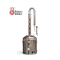 100L Commercial Industriel Pur Whisky Brandy Gin Rhum Vodka Distillerie Multi-fonctionnel Cuivre Colonne Distillation Équipement
