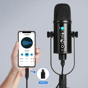 Microphone à condensateur USB professionnel pour ordinateur de bureau avec suppression du bruit, léger et portable pour les conférences et l'utilisation en <span class=keywords><strong>studio</strong></span> YR13 - Product Image 3