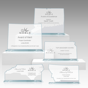 Placa de Premio de Vidrio Transparente Personalizada al por Mayor Noble con Mapa de Estados Unidos en Vidrio - Product Image 3