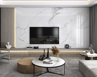 Panneau mural en PVC Carbon Rock Baijiaxiang, panneau mural en marbre pour décoration, panneau mural d'accentuation, marbre et paillettes dorées