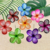 Fleurs Hawaïennes en Mousse EVA Imprimées Artistiquement Style Plage, 9cm, Marque RH, Offre Spéciale pour Danseuses, Fêtes, Mariages, Vacances d'Été