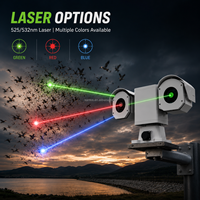 Sistema de cámara PTZ con repelente de aves láser inteligente con IA, impermeable IP67, para control y disuasión en redes eléctricas