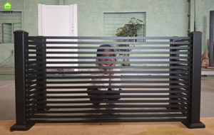 Système de <span class=keywords><strong>conception</strong></span> de modélisation <span class=keywords><strong>3D</strong></span> de <span class=keywords><strong>jardin</strong></span> de salle d'utilité de construction de clôture de lamelle d'alliage d'aluminium à la mode avec le cadre élégant - Product Image 5
