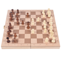 Jeu d'échecs en bois international de luxe avec logo personnalisé pour jeu de société
