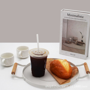 モダンな金属ディスプレイ提供スナックトレイプレート皿滑り止めパーティーカスタマイズされたロゴを使用することができます - Product Image 5