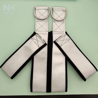 Tali Pilates Double Loop Kain Ringan dengan D-Ring dan Logo