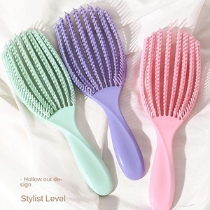 Brosse de massage multifonctionnelle personnalisée et tendance en TPEE, respectueuse de l'environnement, adaptée pour les brosses à cheveux à domicile et en salon - Product Image 1