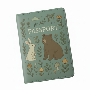 Tarjetero de cuero PU Cartera de lujo para pasaporte para regalos - Product Image 1