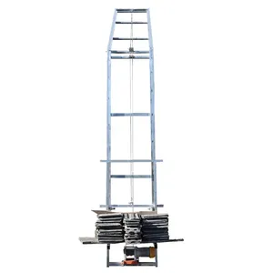 Élévateur de chargement pour carreaux émaillés et matériaux de fenêtrage avec <span class=keywords><strong>rampe</strong></span> inclinable automatique, échelle d'accès en spirale et petite machine de levage - Product Image 1