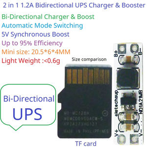 In-Out paylaşılan Port çift yönlü 5V UPS Mini kurulu 3.7V 4.2V lityum pil şarj deşarj için Arrrduino ESP32 <span class=keywords><strong>PI</strong></span> ESP8266 MCU - Product Image 3