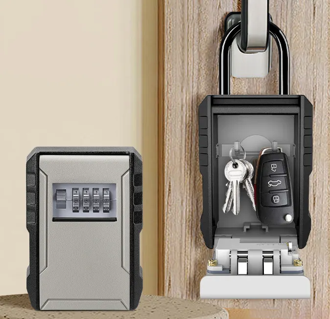 Kotak penyimpanan kunci dinding baru kualitas tinggi kotak kunci kata sandi 4 digit garasi rumah