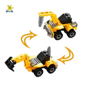 Nouveau STARMERRY 1:64 échelle éducatif ABS blocs de construction en plastique ensemble pour 5 à 7 ans enfants ingénierie <span class=keywords><strong>voiture</strong></span> jouet jouant - Product Image 4