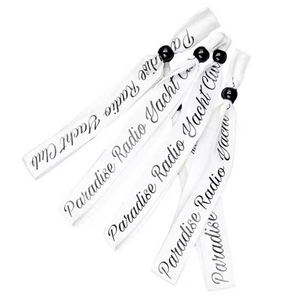 Factory Wholesale Short <b>Lanyard</b> Custom logo Fabric Glow in Dark Wristband - Product Image 2