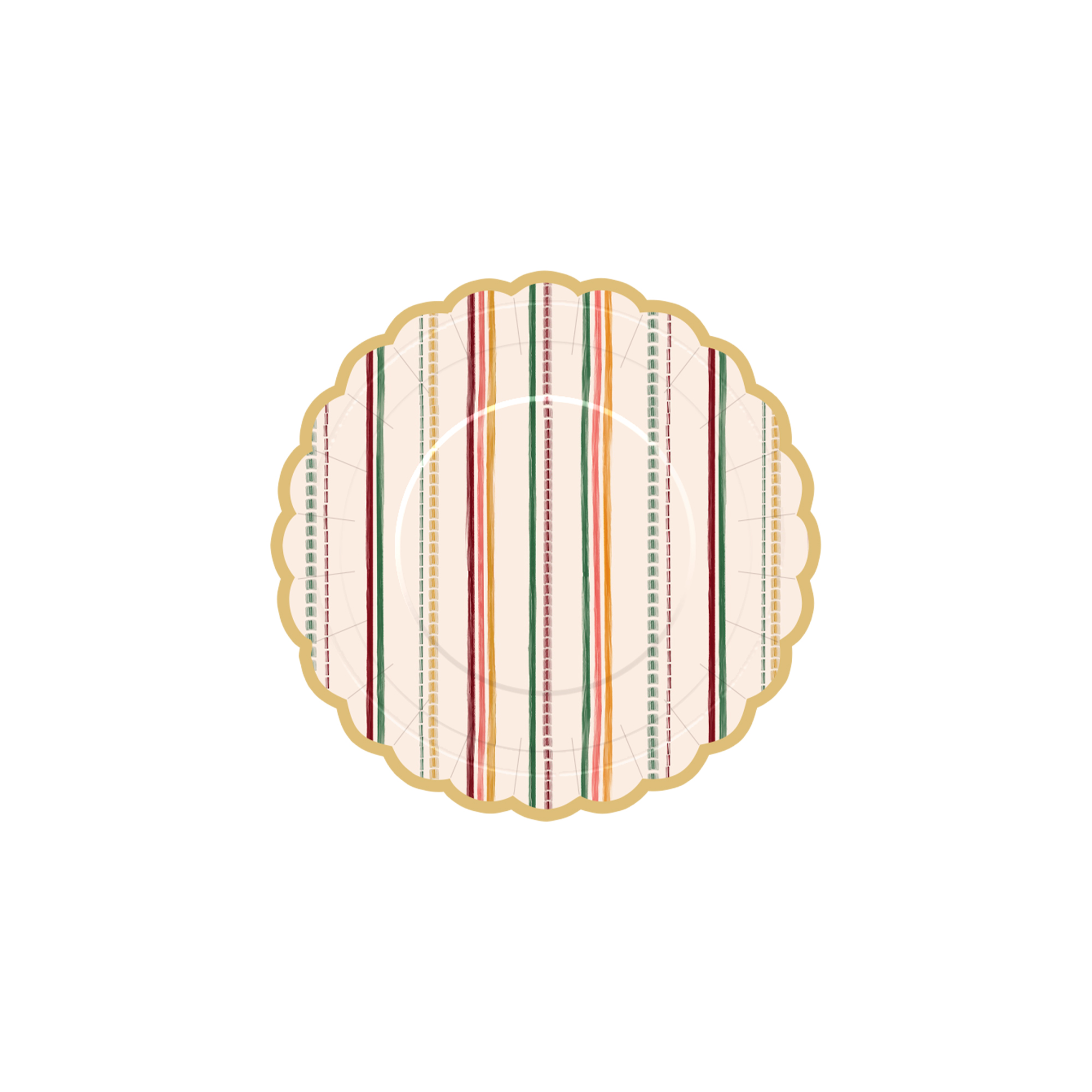 Assiette en carton 7 pouces * 8 pièces