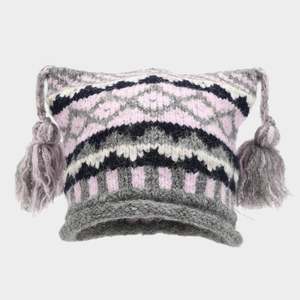 Nuevo Gorro de Punto con Orejas de Gato para Mujer, Gorro de Invierno Cálido de Jacquard con Trenzas - Product Image 3