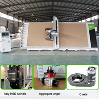 Routeur CNC vertical industriel ANBEN V2151, moteur servo de broche 9/12KW, pompe à vide allemande, machine de découpe de panneaux en aluminium ACP