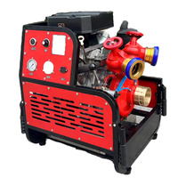 Pompe à eau portable de haute qualité de 100 m pour la lutte contre les incendies avec moteur diesel, grande pompe centrifuge à essence, emballage en boîte