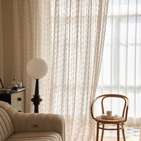 Nouveau Rideau Voilage Rétro en Coton et Lin, Motif Bonbons Arc-en-ciel, Style Mignon pour Chambre de Princesse, Rideau de Chambre pour Filles