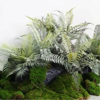 Plante Artificielle Faible MOQ Panneau Mural Luxe Autres Fleurs et Plantes Décoratives Créatives Fausses Décorations Auvent Fougères Artificielles