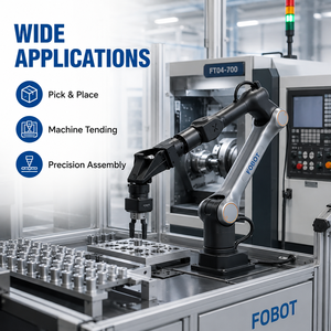 Bras robotisé industriel 6 axes FT04-700, charge utile 7 kg, portée 700 mm, précision 0,1 mm, garantie 1 an, pour machine d'assemblage et de placement 1. E - Product Image 2