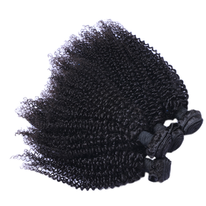 Letsfly Lot de mèches de cheveux humains 100% naturels, couleur noire, 20 pouces, Ondes d'eau/Bouclés crépus, Cheveux Remy bouclés humides pour tressage, Livraison gratuite - Product Image 3