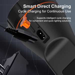 Siêu sáng st40 Sạc ánh sáng cường độ cao Đèn Pin Công nghiệp chữa cháy nhà máy đóng tàu phun cát kiểm tra ngọn đuốc - Product Image 6