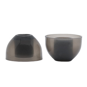 Tapones de silicona para los oídos de 9,2 mm, semitransparentes, negros, para auriculares intrauditivos HiFi - Product Image 2