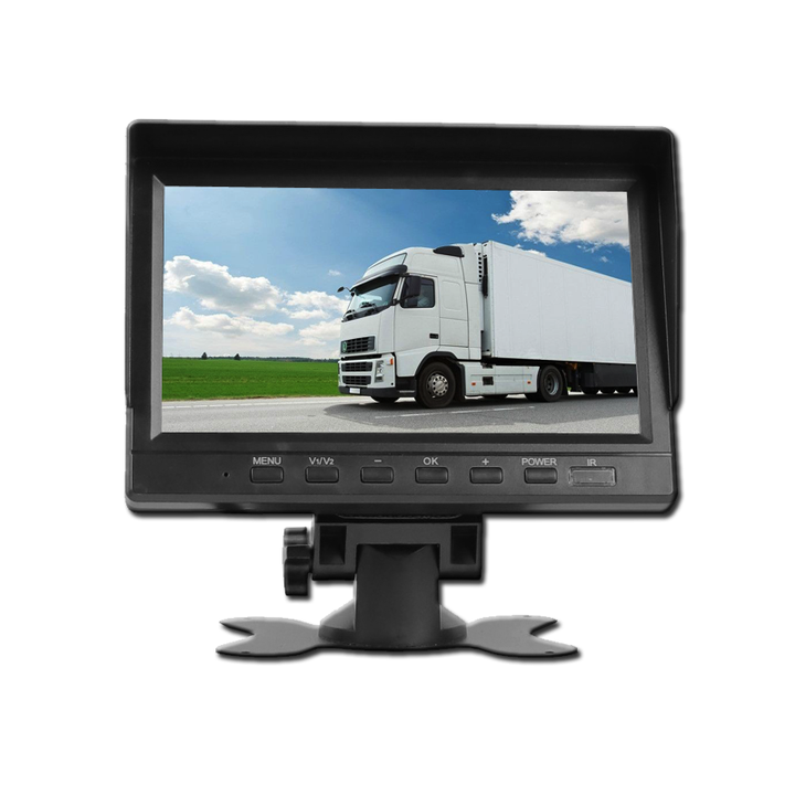 7 Inch Portable Digital AHD Monitor 1080P 1024x600 TFT LCD 2CH 4-Pin TV ...