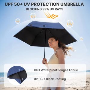 Paraguas Plegable Automático Auténtico con Anillo <span class=keywords><strong>de</strong></span> Sujeción y Mango con Gancho, Protección UV, Resistente a Tormentas, para Sol y Lluvia, Agencia <span class=keywords><strong>de</strong></span> Exportación Global - Product Image 5