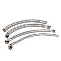 Automatique Hydraulique 30 50cm 60 cm Acier Inoxydable Tressé Bride Connecteur Flexible Tuyau pour Béton Pompe À Eau OEM Robinet Flang