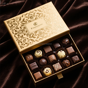 <b>Magnetic</b> Closure Chocolate Gift <b>Box</b> | Custom Food Grade Rigid Paper Packaging, Recyclable Cardboard <b>Box</b>, Wholesale for Sweets - Product Image 4