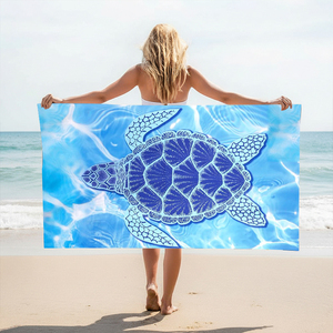 <span class=keywords><strong>Serviette</strong></span> <span class=keywords><strong>de</strong></span> plage légère et surdimensionnée en microfibre à séchage rapide, personnalisable, idéale pour la gym, la piscine, les clubs, les centres <span class=keywords><strong>de</strong></span> villégiature et les voyages en extérieur – Cadeau essentiel - Product Image 1